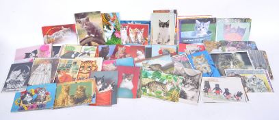 LARGE COLLECTION OF 20TH CENTURY CAT RELATED POSTCARDS