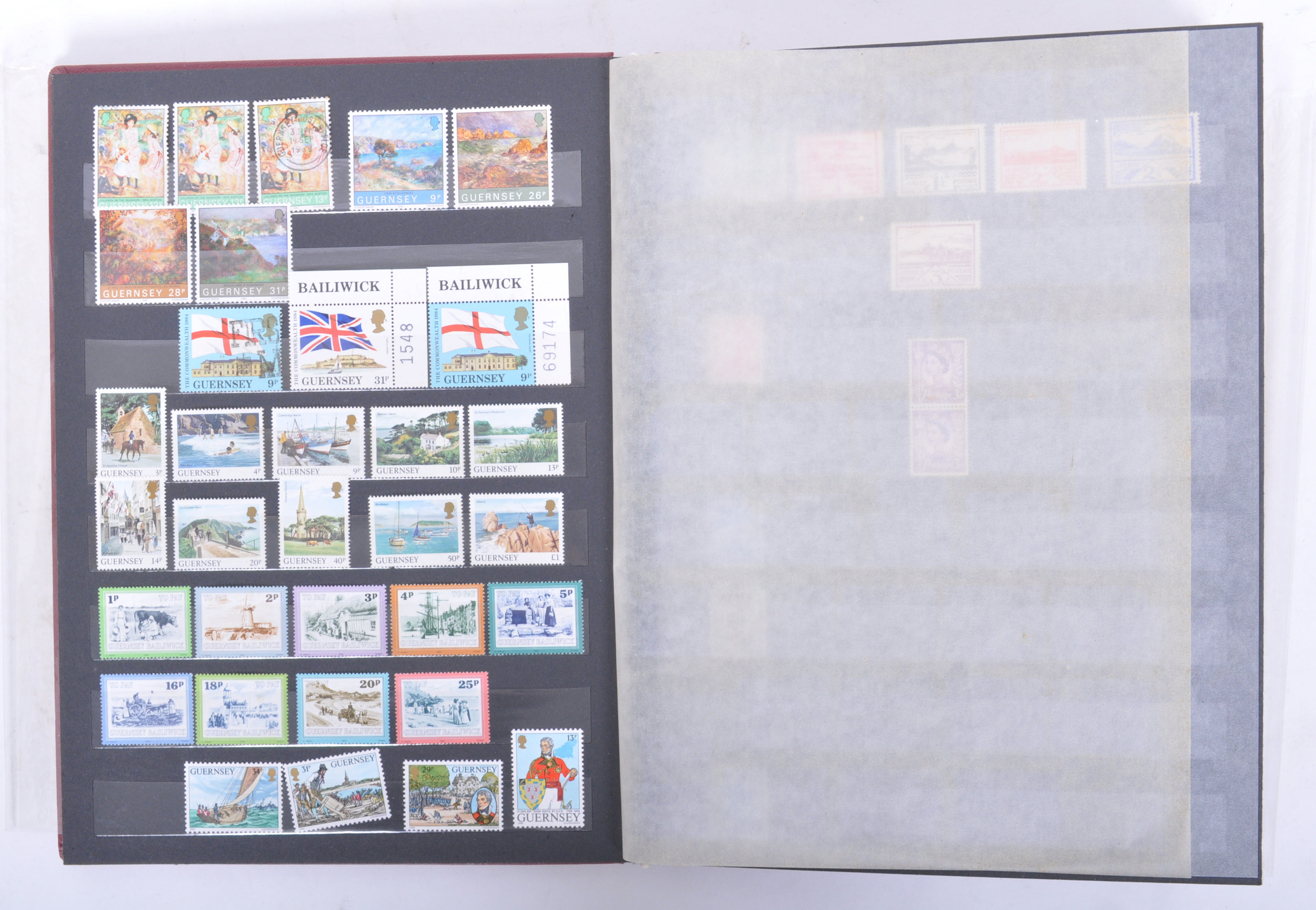 COLLECITON OF VINTAGE 20TH CENTURY STAMPS MOSTLY PERTAINING TO JERSEY AND...