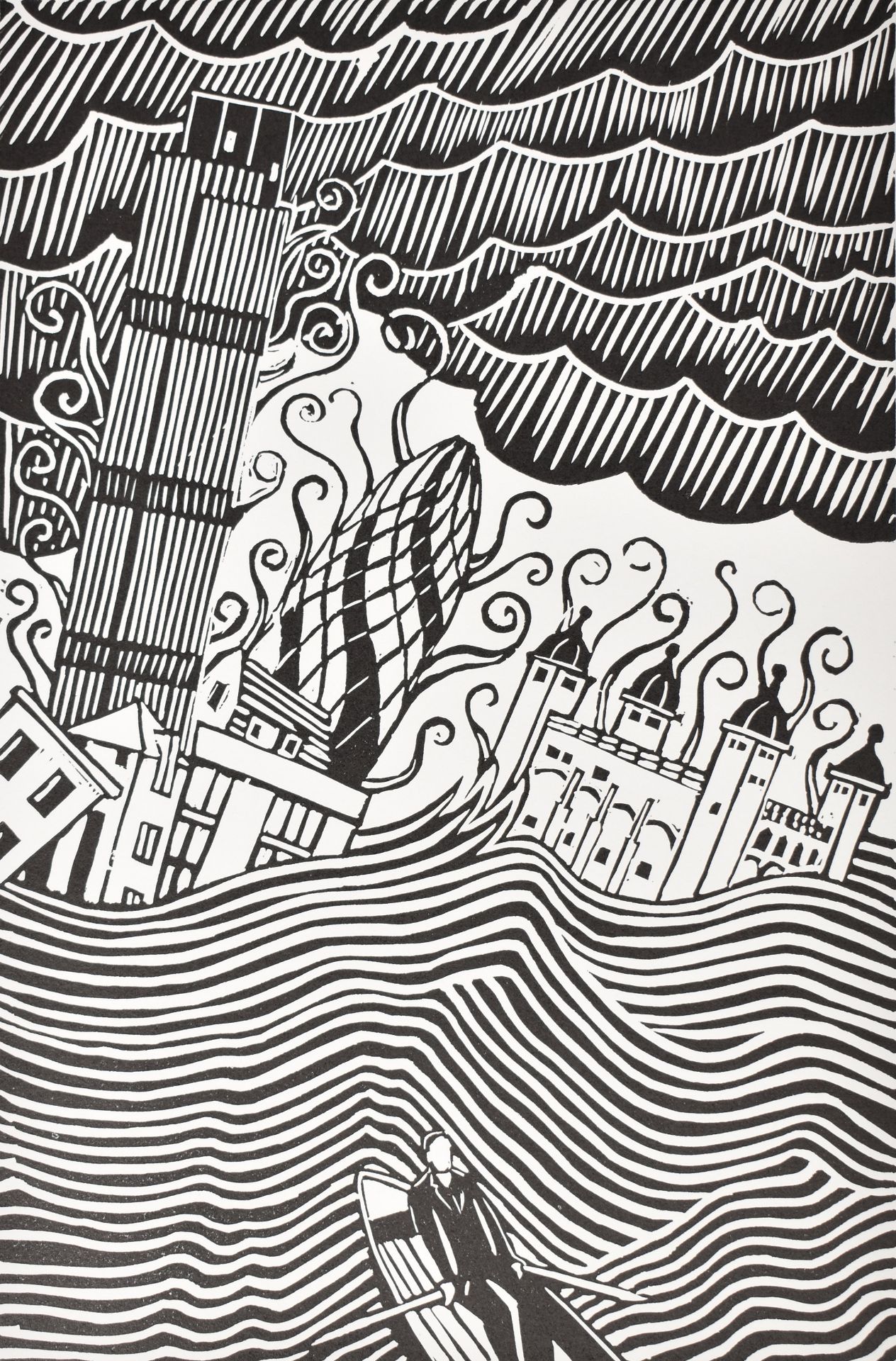 STANLEY DONWOOD (B.1968) - LONDON VIEWS - CHERKIN, 2006