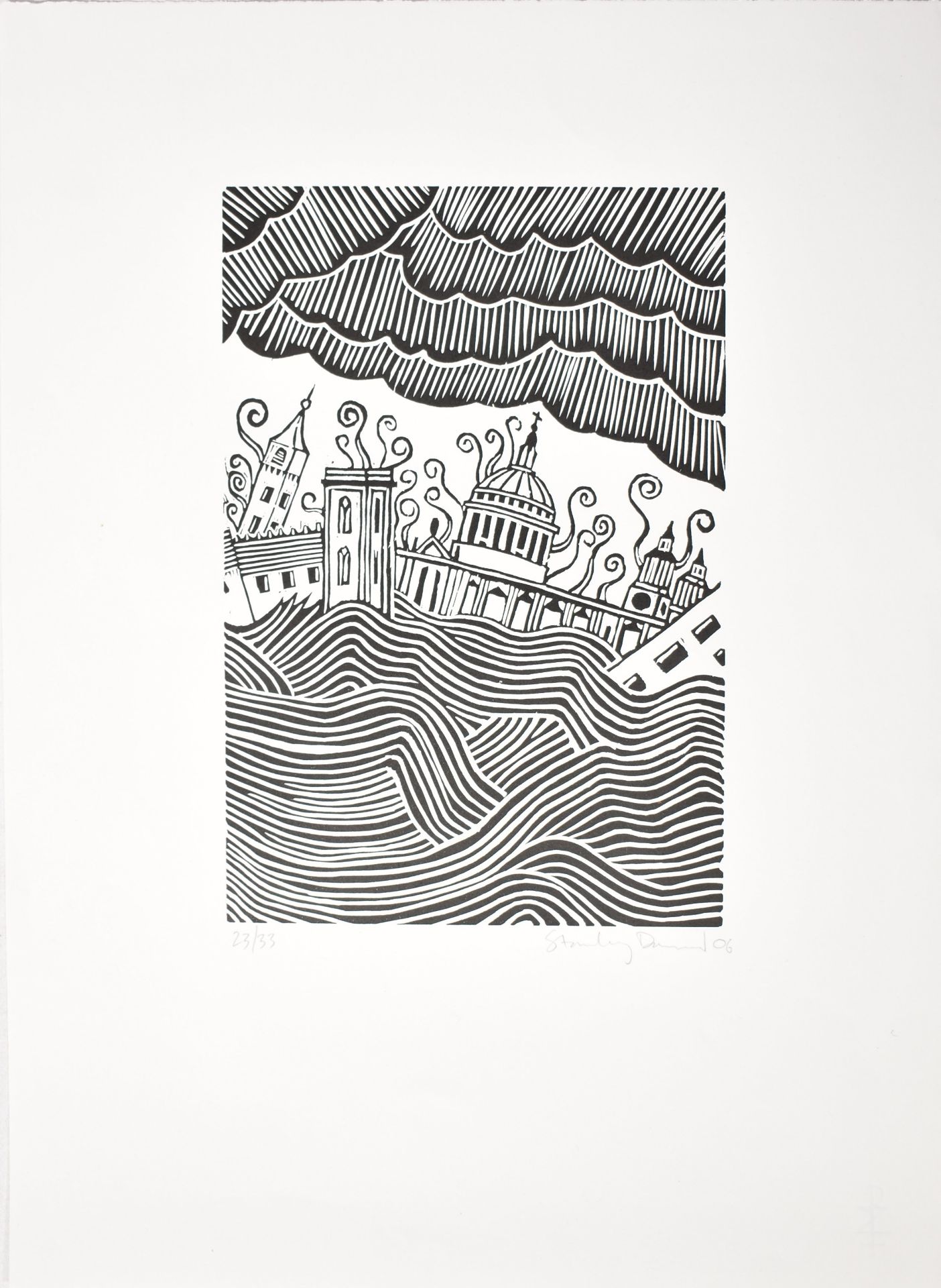 STANLEY DONWOOD (B.1968) - LONDON VIEWS - ST PAULS, 2006 - Image 2 of 7