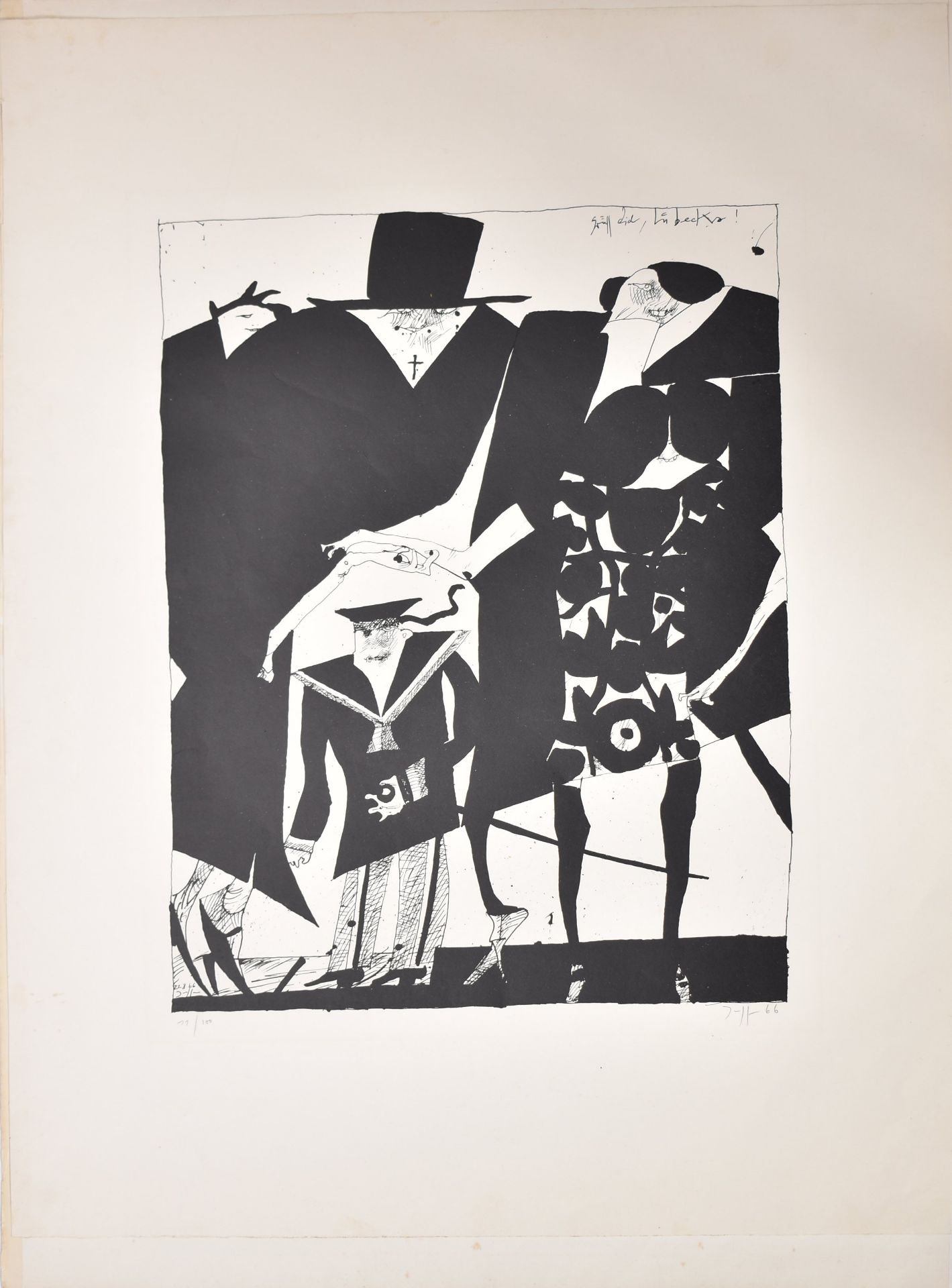 HORST JANSSEN (B.1929) - UNTITLED, 1966 - Image 2 of 7