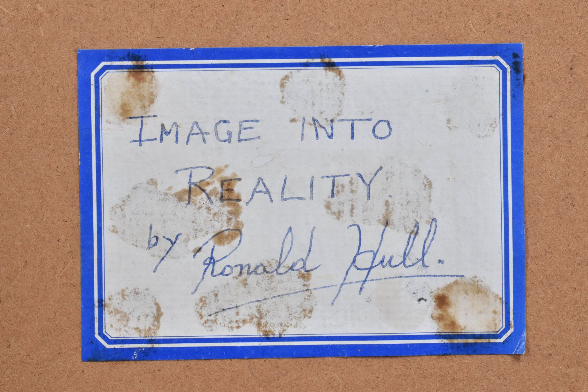 RONALD HULL (B.1930) - IMAGE INTO REALITY, 2020 - Image 5 of 5