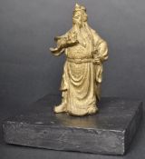 19TH CENTURY CHINESE BRONZE OF GUAN GONG YU