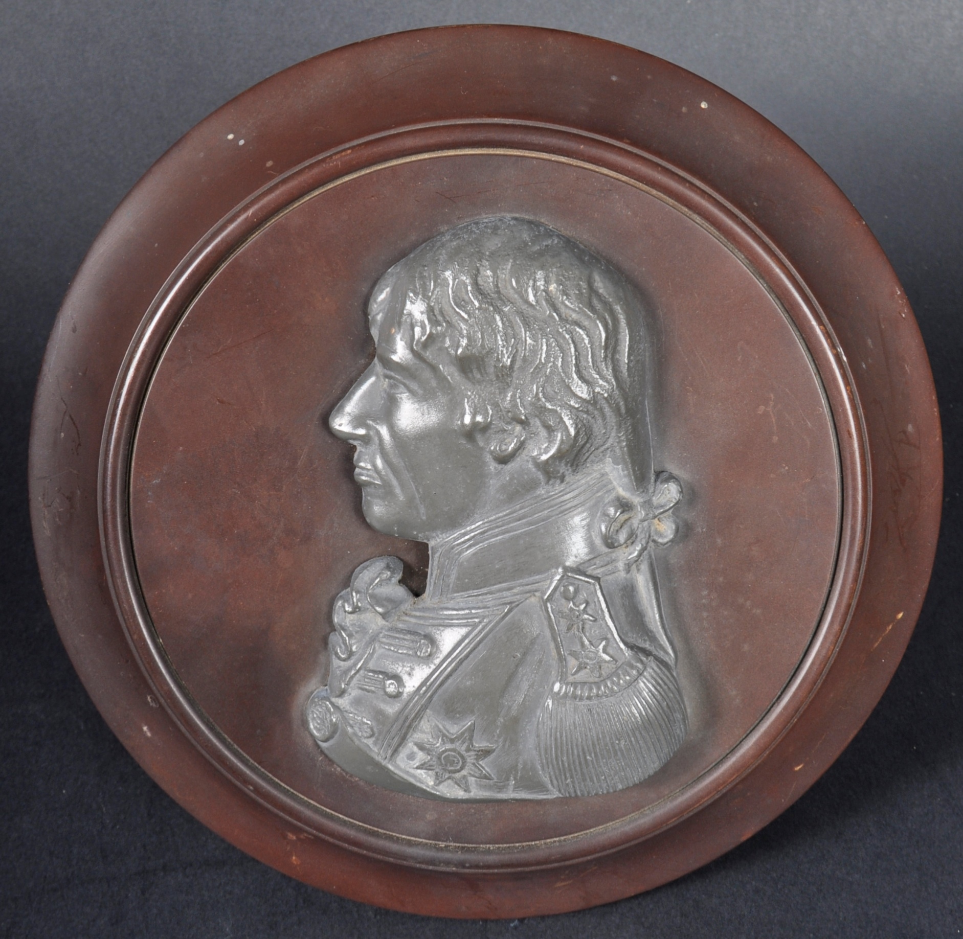 EARLY 20TH CENTURY PEWTER PORTRAIT OF LORD ADMIRAL NELSON - Image 2 of 6