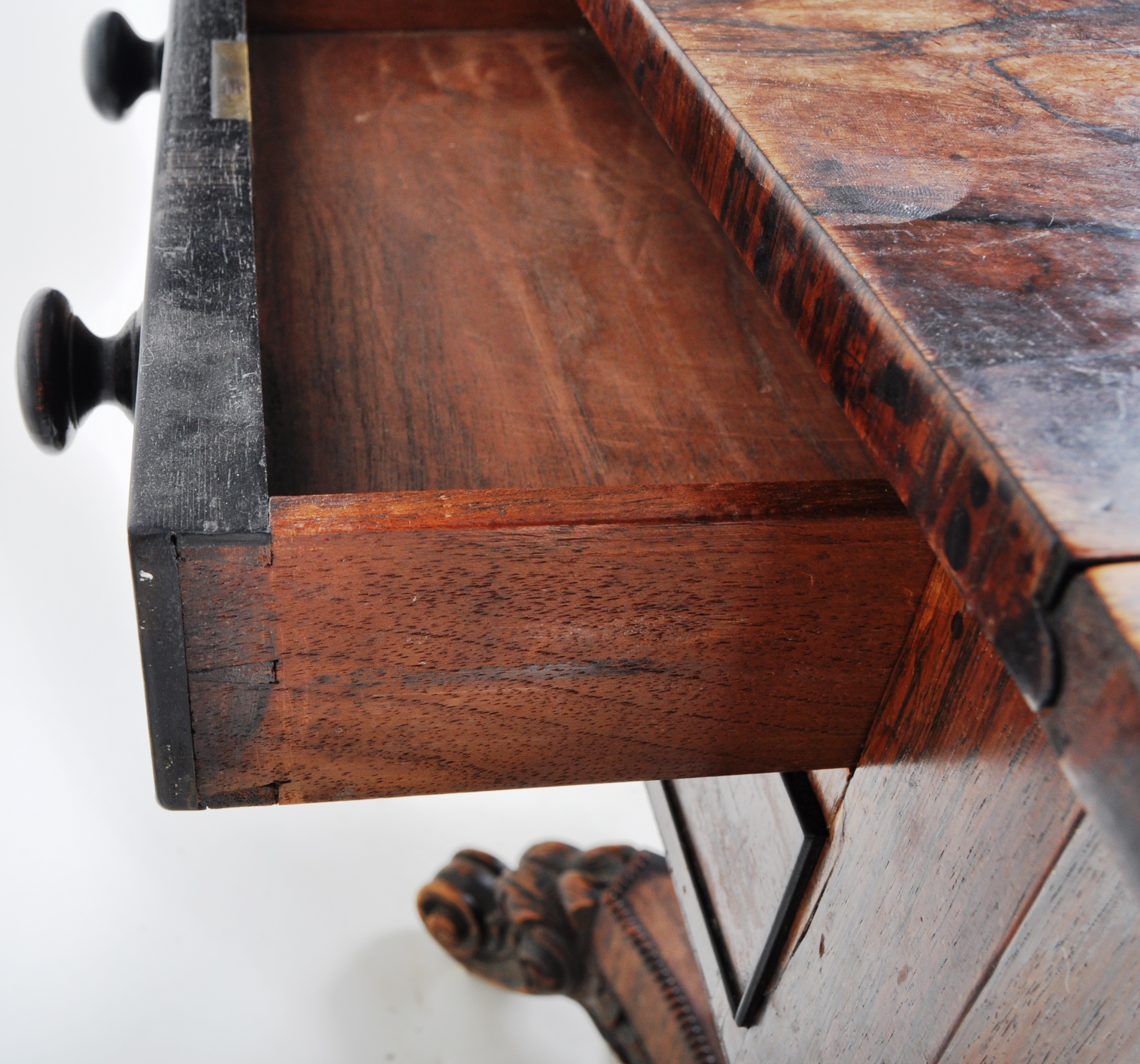 WILLIAM IV ROSEWOOD PEDESTAL WORK TABLE - Image 4 of 12