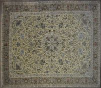 EARLY - MID 20TH CENTURY PERSIAN ISLAMIC SIGNED KASHAN CARPET