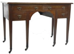 EDWARDIAN MAHOGANY WRITING TABLE DESK