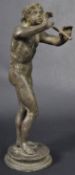 18TH CENTURY ITALIAN GRAND TOUR BRONZE FIGURE OF GREEK GOD PAN