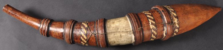 19TH CENTURY WEST AFRICAN SIERRA LEONE POWDER HORN