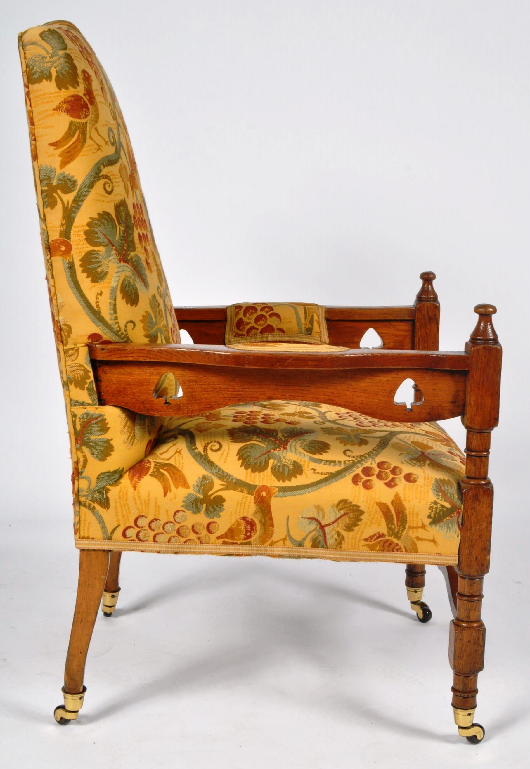 20TH CENTURY ARTS & CRAFTS ARMCHAIR IN THE MANNER OF SHAPLAND & PETTER - Image 6 of 8