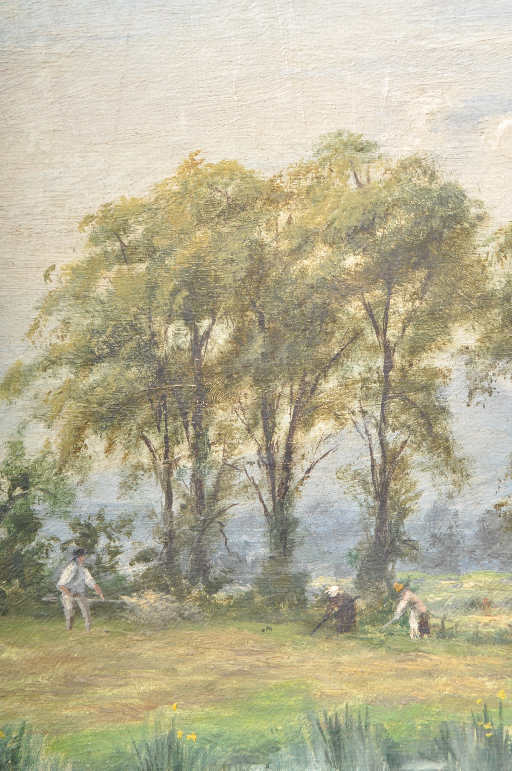 EDWARD M ELLIOTT - OIL ON CANVAS LANDSCAPE SCENE - Image 3 of 8