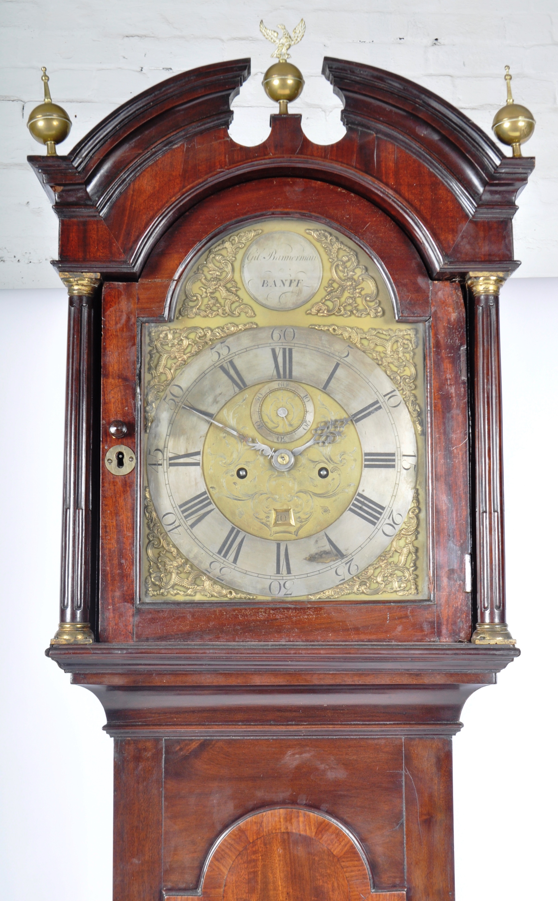 18TH CENTURY GEORGE III SCOTTISH BANNERMAN LONGCASE CLOCK - Image 2 of 9