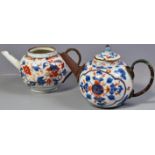 TWO 18TH CENTURY CHINESE QIANLONG IMARI TEAPOTS