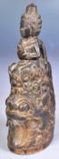 18TH CENTURY BALINESE CARVED RHINOCEROS HORN FIGURINE GROUP