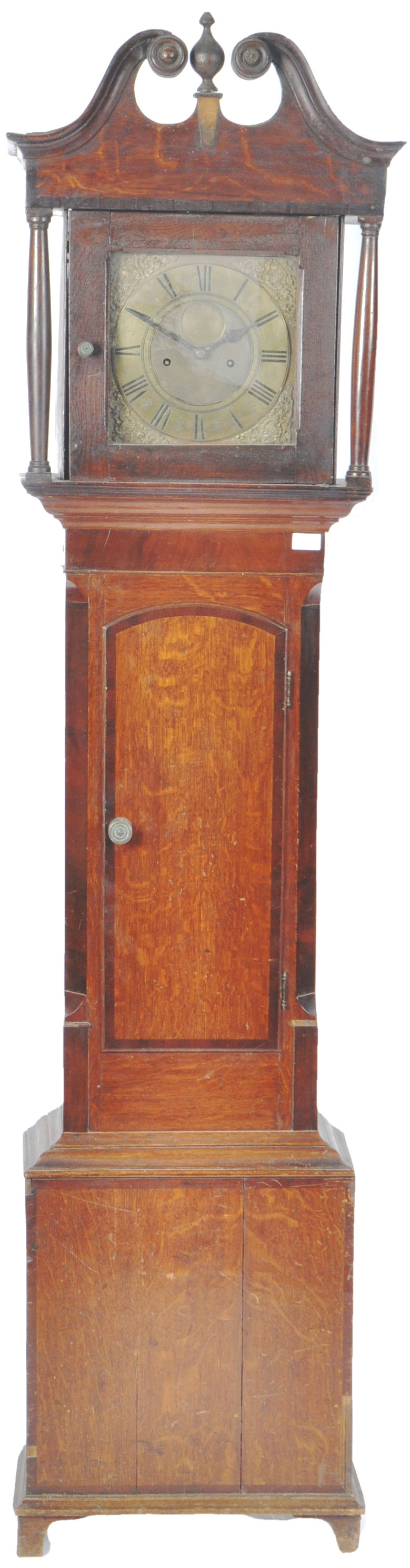 18TH CENTURY GEORGE III MAHOGANY GRANDFATHER CLOCK