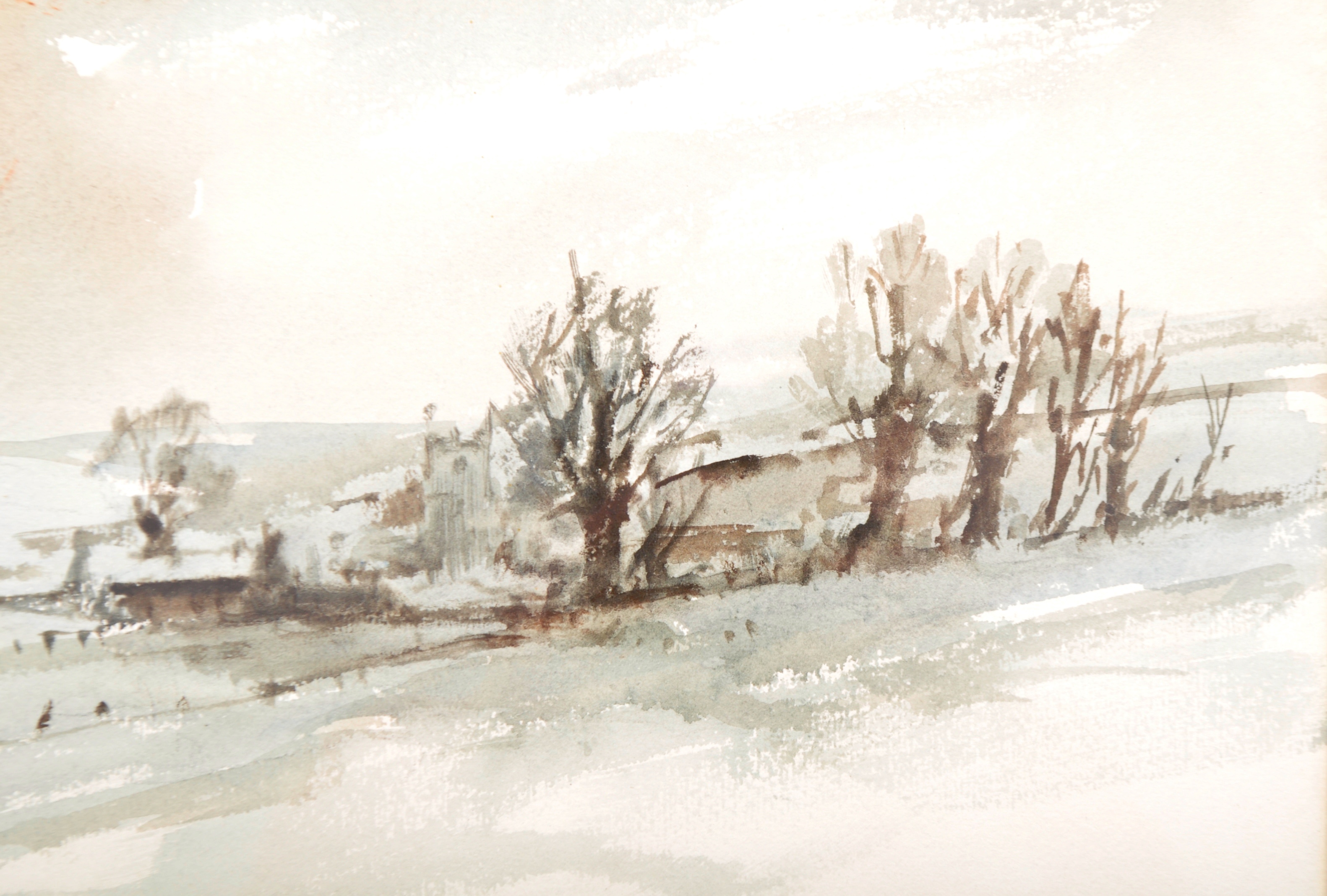 EDWIN PENNY B1930 - WATERCOLOUR LANDSCAPE SCENE - Image 4 of 5