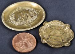 COLLECTION OF ANTIQUE PLAQUES & MEDALLIONS