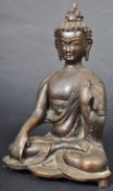 19TH CENTURY CHINESE ORIENTAL BRONZE FIGURINE OF A BUDDHA