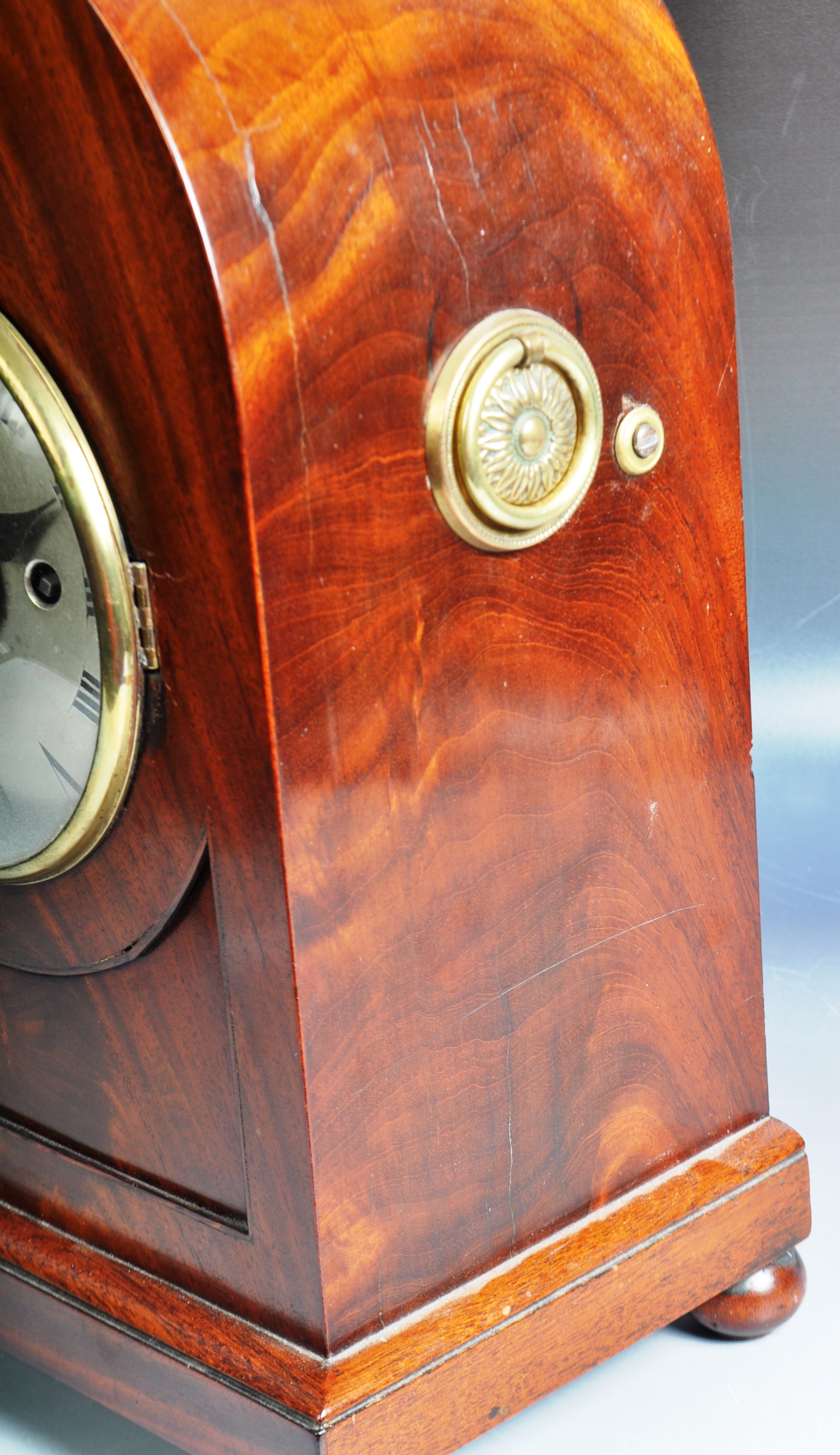 EARLY 19TH CENTURY REGENCY MAHOGANY BRACKET CLOCK - Image 6 of 11