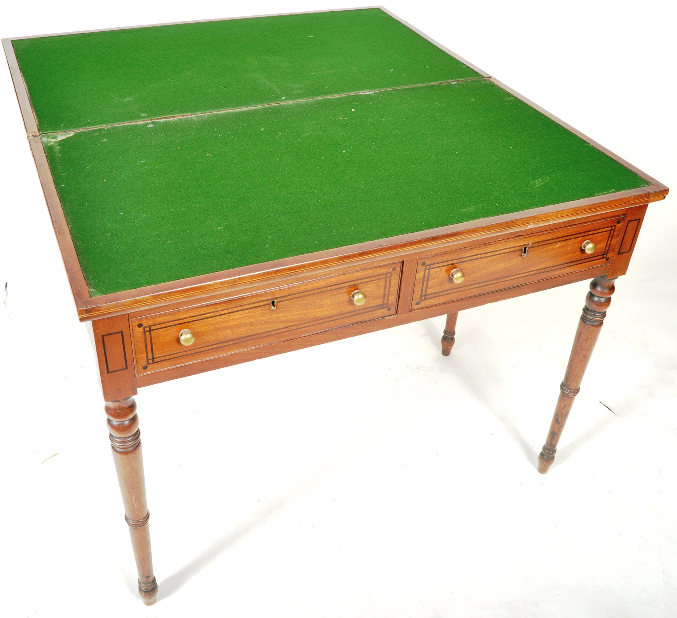 LARGE 19TH CENTURY MAHOGANY CARD / GAMES TABLE - Image 6 of 8
