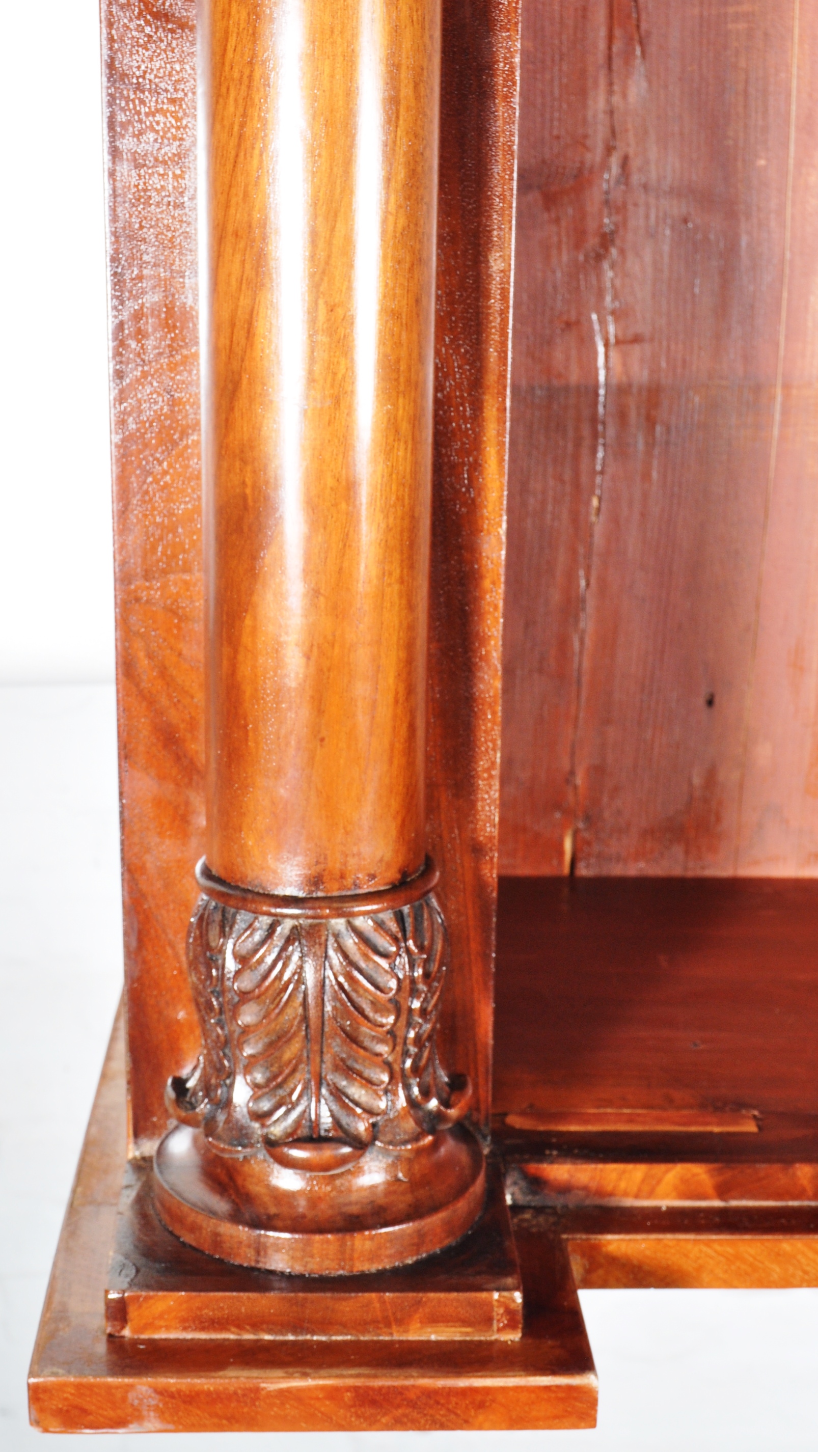 LARGE 19TH BIEDERMEIER MAHOGANY LIBRARY BOOKCASE - Image 7 of 8