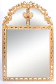 20TH CENTURY GILT PIER / OVERMANTEL MIRROR