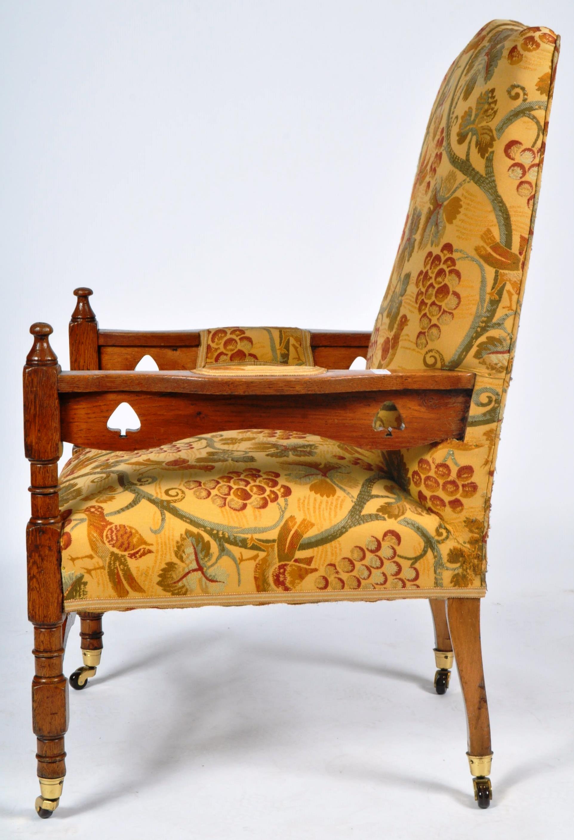 20TH CENTURY ARTS & CRAFTS ARMCHAIR IN THE MANNER OF SHAPLAND & PETTER - Image 8 of 8