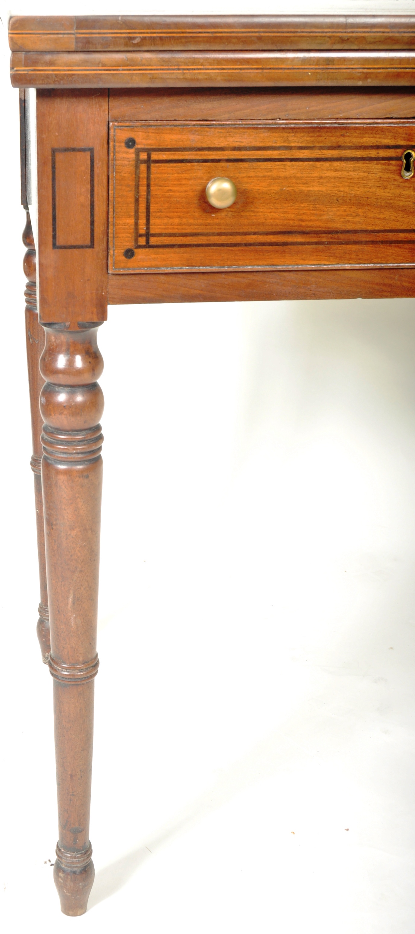 LARGE 19TH CENTURY MAHOGANY CARD / GAMES TABLE - Image 5 of 8