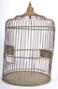 20TH CENTURY INDIAN METAL WORKED BIRD / ANIMAL CAGE