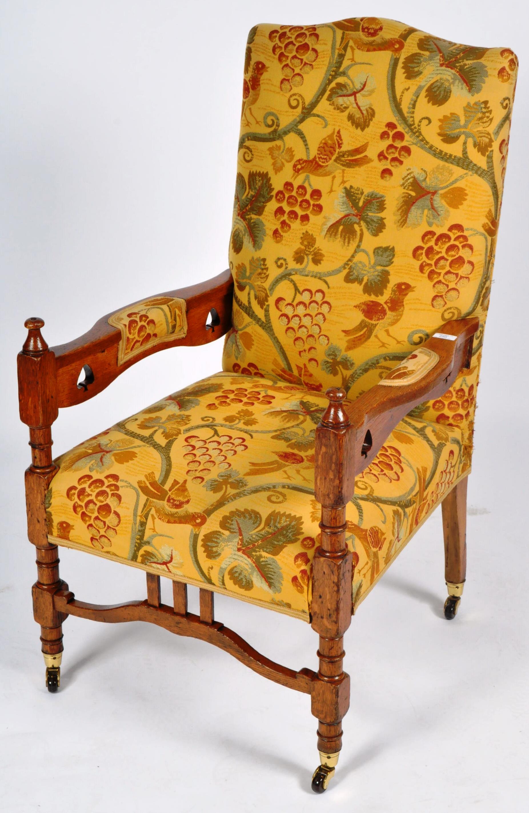 20TH CENTURY ARTS & CRAFTS ARMCHAIR IN THE MANNER OF SHAPLAND & PETTER - Image 2 of 8