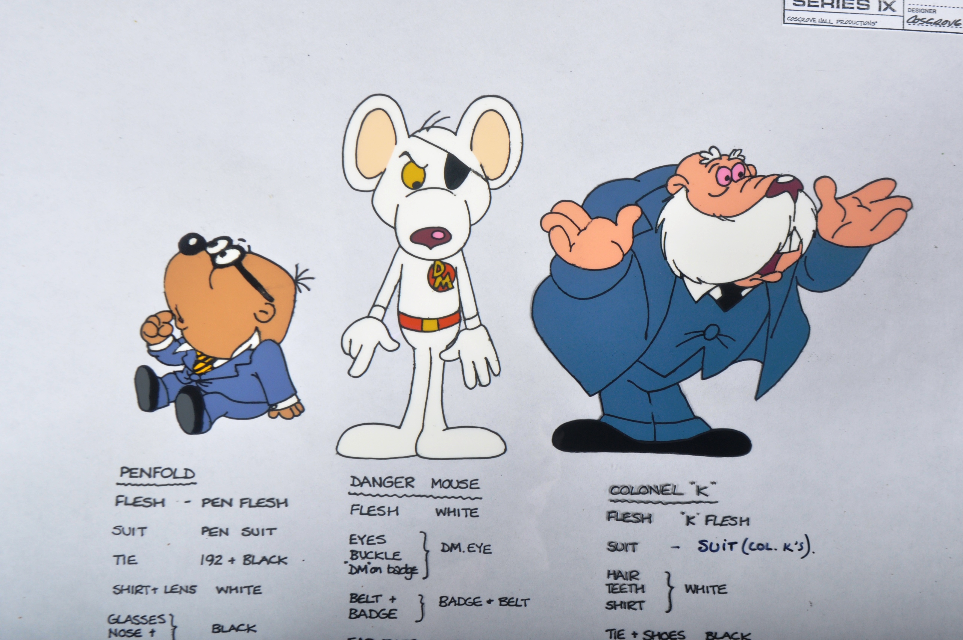 DANGER MOUSE (1981) – COSGROVE HALL FILMS – PRODUCTION USED ARTWORK - Image 2 of 3