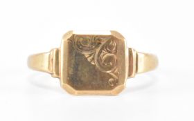 VINTAGE HALLMARKED 9CT GOLD SIGNET RING