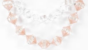 ROCK CRYSTAL NECKLACE & ART DECO NECKLACE