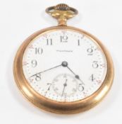 WALTHAM GOLD PLATED POCKET WATCH