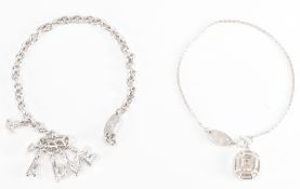 TWO VIVIENNE WESTWOOD SILVER BRACELETS