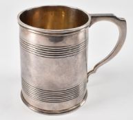 GEORGE III SILVER HALLMARKED TANKARD CUP