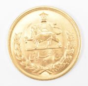 IRANIAN 5 PAHLAVI 22CT GOLD COIN