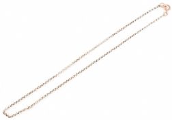 EARLY 20TH CENTURY 9CT ROSE GOLD CHAIN LINK NECKLACE
