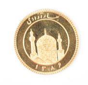 IRANIAN QUARTER BAHAR AZADI 22CT GOLD COIN