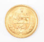 IRANIAN 1 PAHLAVI 22CT GOLD COIN