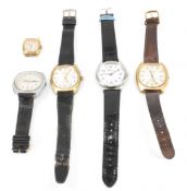 THREE VINTAGE GENTLEMAN'S WATCHES & ONE OTHER