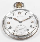 HELVETICA SECOND WORLD WAR MILITARY POCKET WATCH