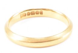 HALLMARKED 22CT GOLD WEDDING BAND RING