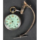 WWII SECOND WORLD WAR JAEGER LECOULTRE MILITARY ISSUE POCKET WATCH