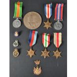 WWII SECOND WORLD WAR MEDAL GROUP W/ASSOCIATED EFFECTS