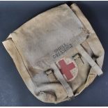 WWII SECOND WORLD WAR BRITISH ARMY MEDICS SHELL DRESSING SATCHEL