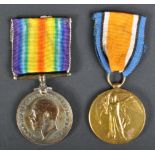 WWI FIRST WORLD WAR MEDAL PAIR - SOUTH STAFFORDSHIRE REGIMENT