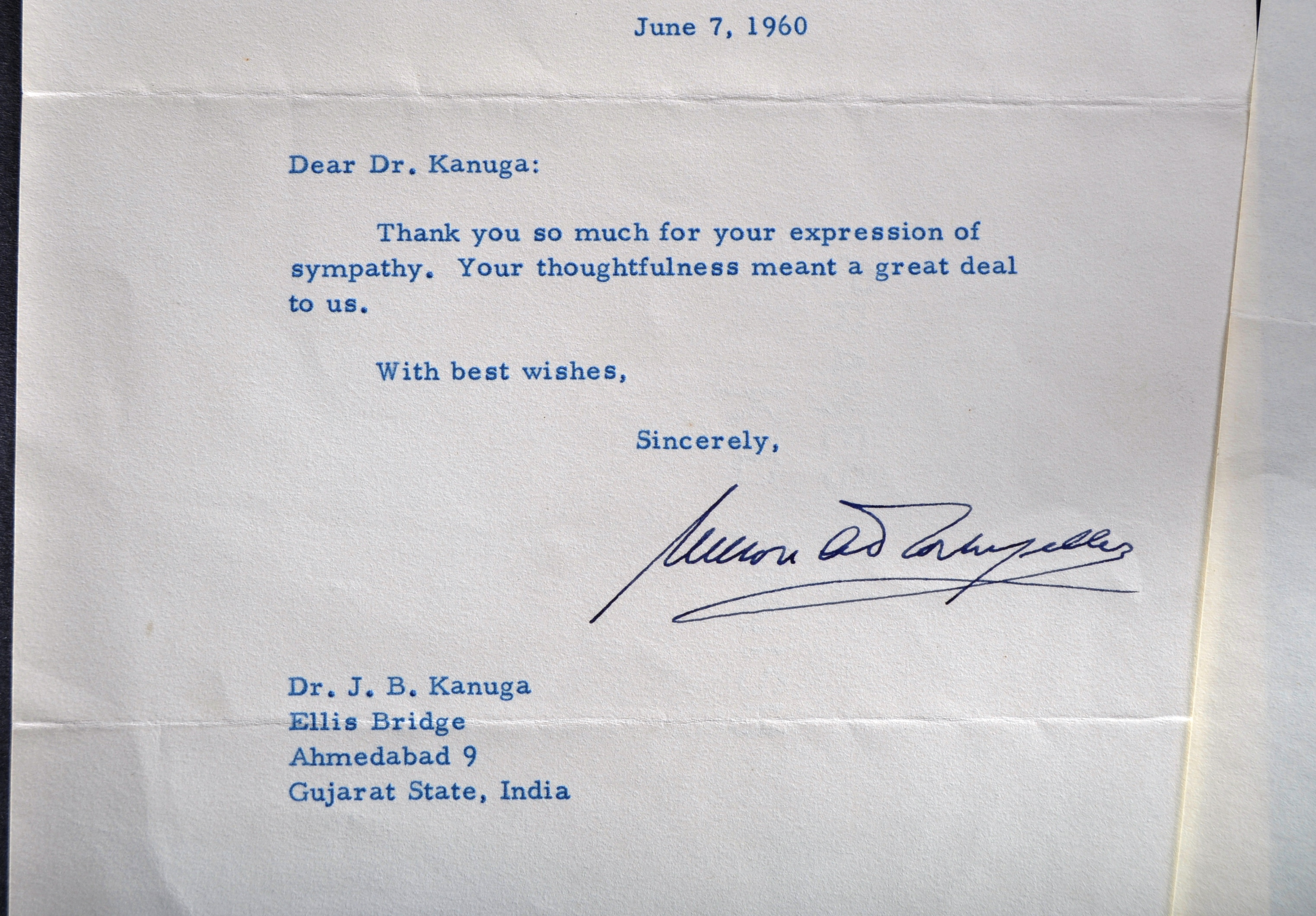 NELSON A. ROCKEFELLER (1908-1979) - TYPED SIGNED LETTER - Image 2 of 3
