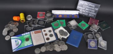 LARGE COLLECTION OF BRITISH & FOREIGN COINS