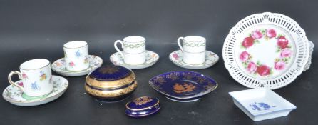 COLLECTION OF STAFFORDSHIRE - LIMOGES - CHANTILLY FINE CHINA